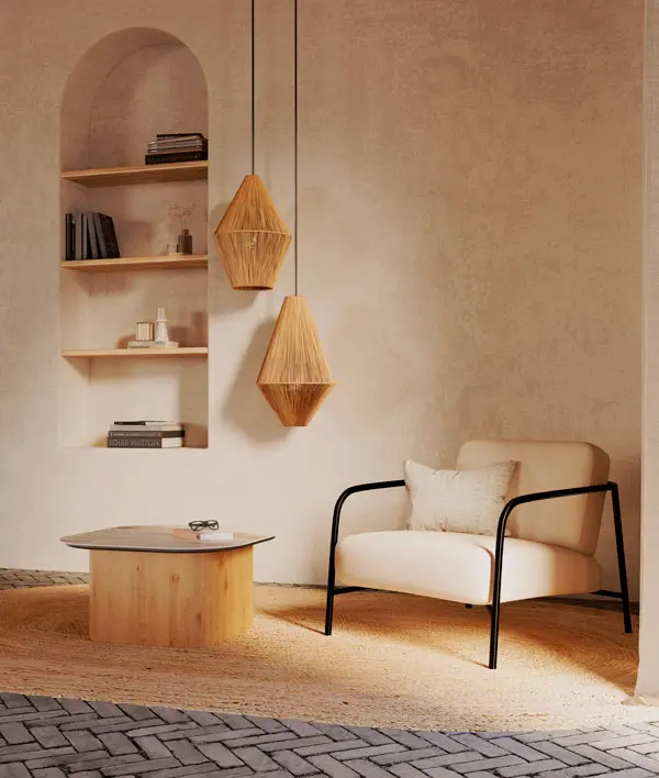 Bubba nojatuoli ja Palermo pöytä