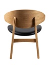 Tuoli RAM Wood Lounge, tammi C4, nahkaverhoilu