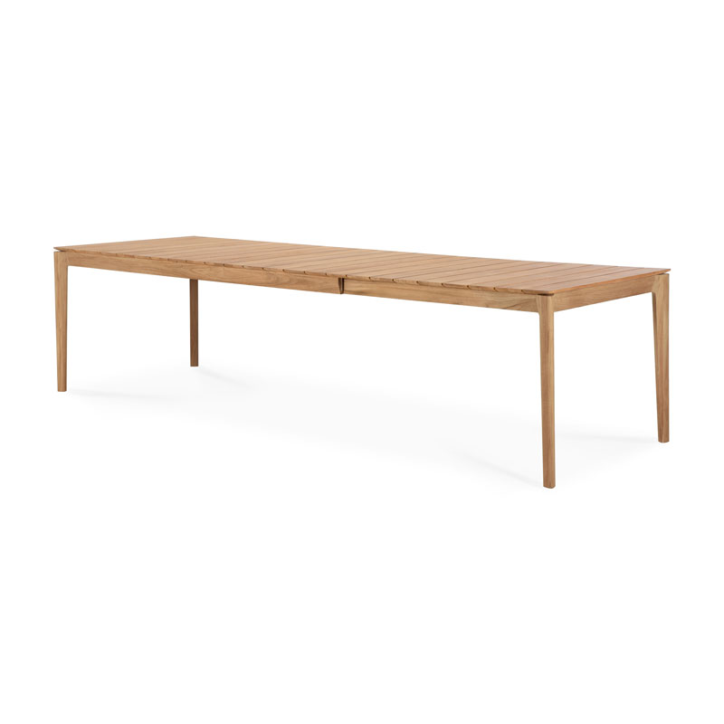Jatkettava ruokapöytä Bok 100 x 200/300 cm, tiikki
