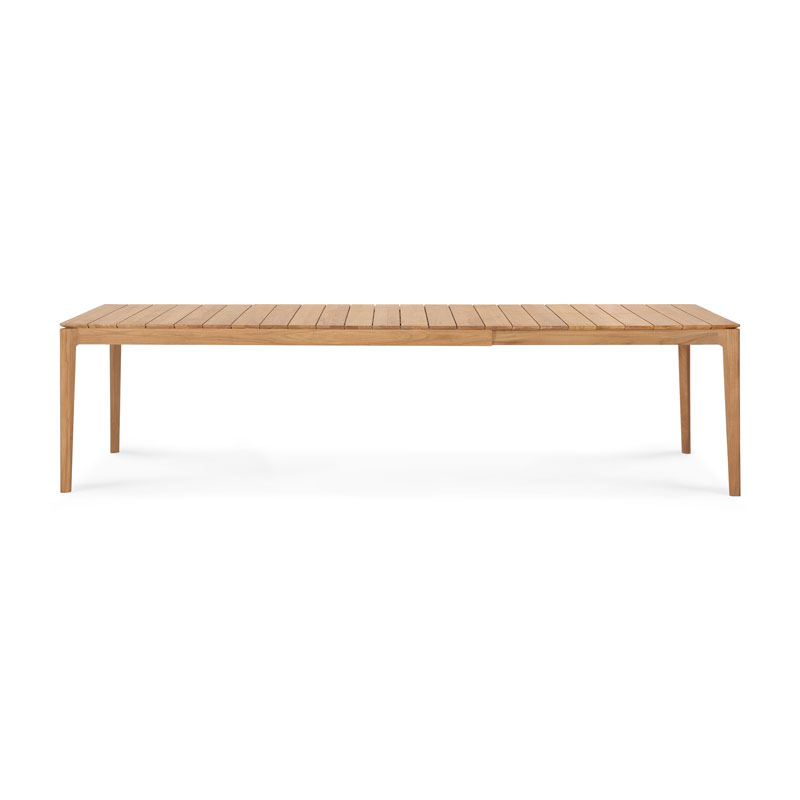 Jatkettava ruokapöytä Bok 100 x 200/300 cm, tiikki