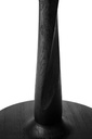 Pyöreä ruokapöytä Torsion 90 cm, musta tammi, matala 69 cm