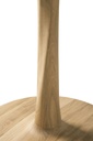 Pyöreä ruokapöytä Torsion 70 cm, tammi, matala 69 cm