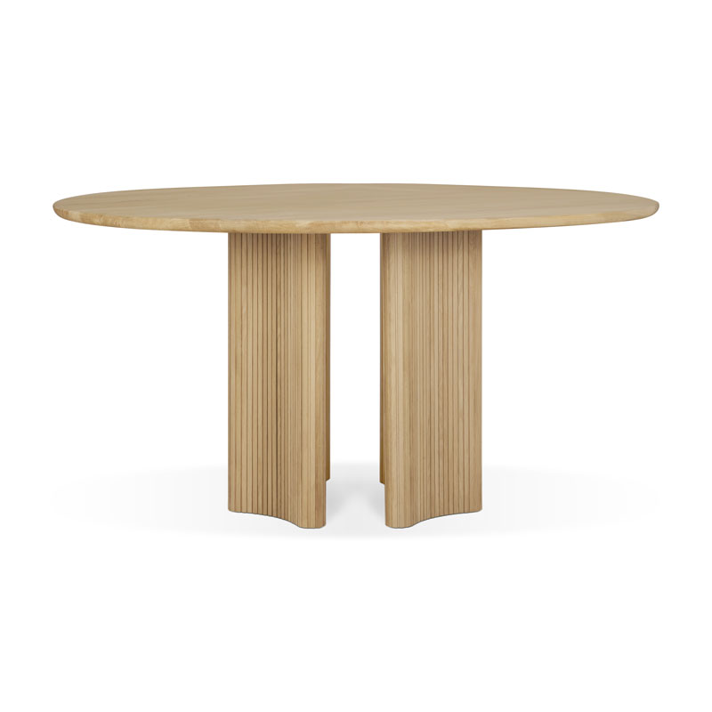 Pyöreä ruokapöytä Roller Max 150 cm, tammi