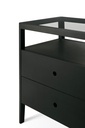 Lipasto Spindle 150 x 56 cm, tammi, musta