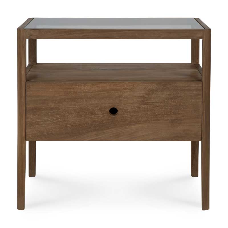 Yöpöytä Spindle 55 x 52 cm, tiikki