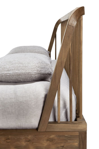 Sänky Spindle 160 cm, teak