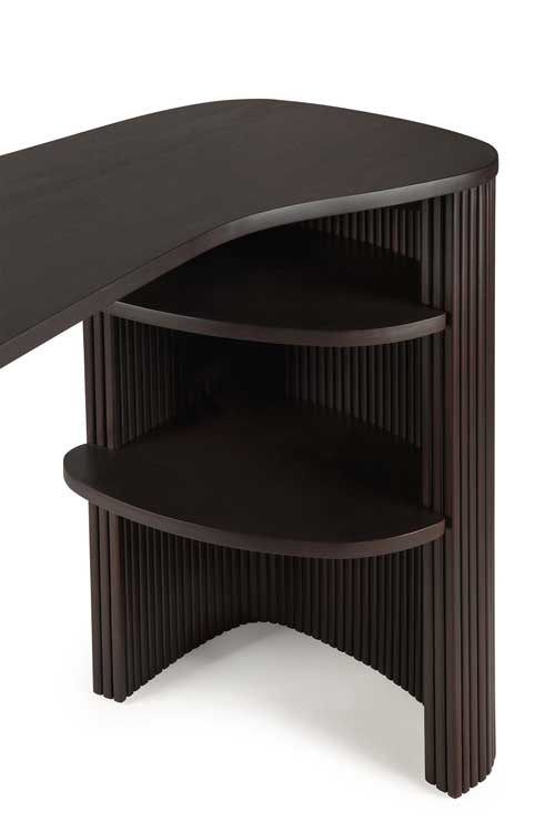 Työpöytä Roller Max 137 x 52 cm, mahonki