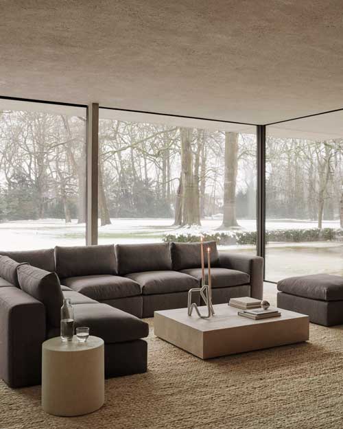 Moduulisohva Mellow, 1:n istuttava, Granite Eco