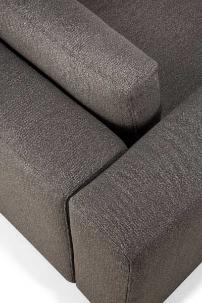 Moduulisohva Mellow, käsinoja oikealla, Granite Eco