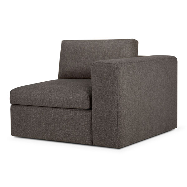 Moduulisohva Mellow, käsinoja vasemmalla, Granite Eco