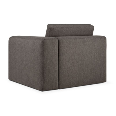 Moduulisohva Mellow, käsinoja vasemmalla, Granite Eco