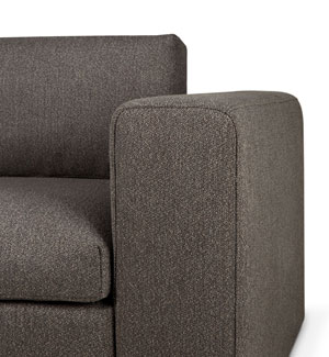 Moduulisohva Mellow, käsinoja vasemmalla, Granite Eco