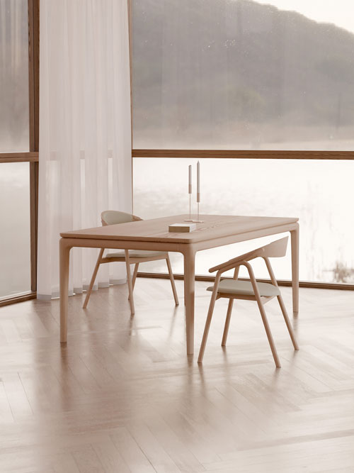 Ruokapöytä Floating, saarni C16