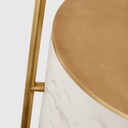 Lattiavalaisin Alma tarjoilupöydällä, messinki & marmori