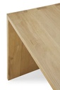 Työpöytä U desk, tammi 140 x 70 cm