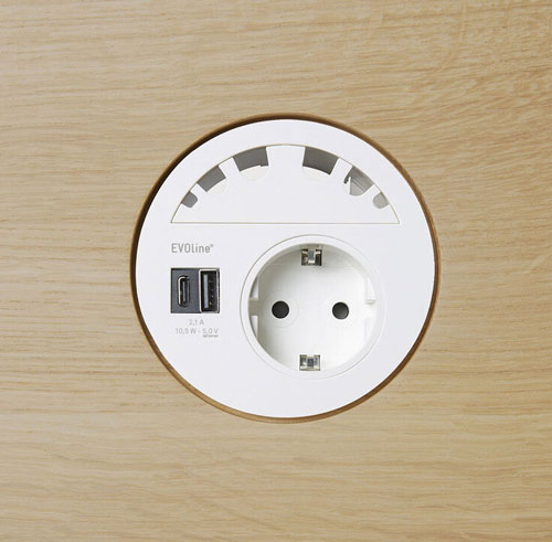 Työpöytä U desk 160 x 80 cm, tammi