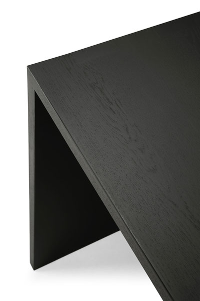 Työpöytä U desk 160 x 80 cm, tammi musta