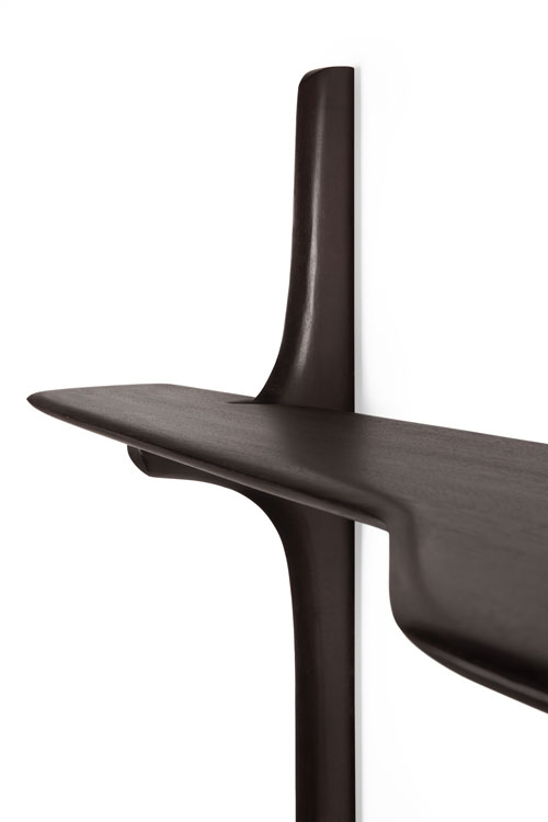 Työtaso Pl seinäkiinnityksellä 140 x 48 cm, mahonki