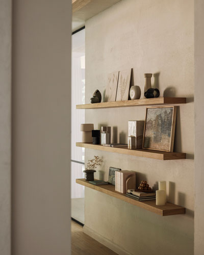 Seinähylly Oak Wall 210 x 22 cm, tammi