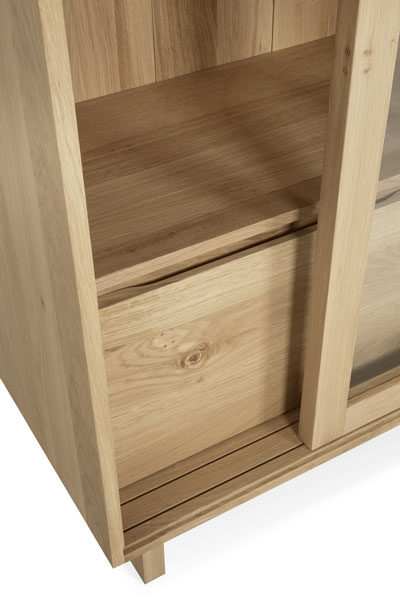 Vitriini Wave 110 x 183 cm, tammi