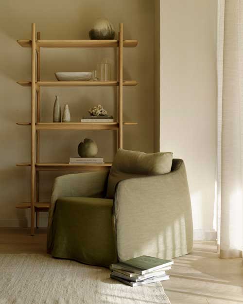 Nojatuoli Weave, Green