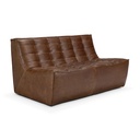 Sohva N701 2:n istuttava, nahka Chestnut