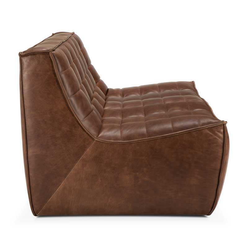 Sohva N701 2:n istuttava, nahka Chestnut