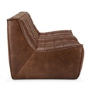 Sohva N701 2:n istuttava, nahka Chestnut