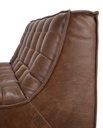 Sohva N701 2:n istuttava, nahka Chestnut