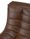 Sohva N701 2:n istuttava, nahka Chestnut