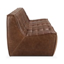 Sohva N701 3:n istuttava, nahka Chestnut