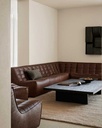 Sohva N701 3:n istuttava, nahka Chestnut