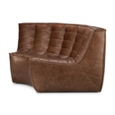 Pyöreä kulmaosa N701, nahka Chestnut