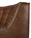 Pyöreä kulmaosa N701, nahka Chestnut