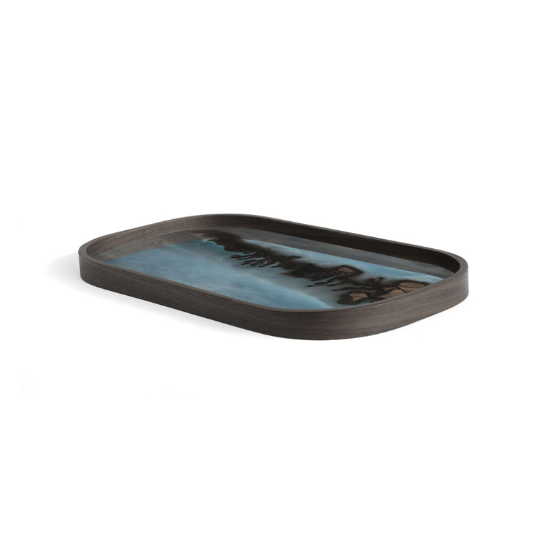 Tarjotin Slate Organic Glass, rectangular L