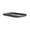 Tarjotin Black Organic Glass, rectangular XL