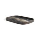 Tarjotin Black Organic Glass, rectangular L