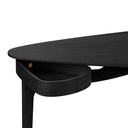 Työpöytä Duende 130 x 67 cm, Black Oak