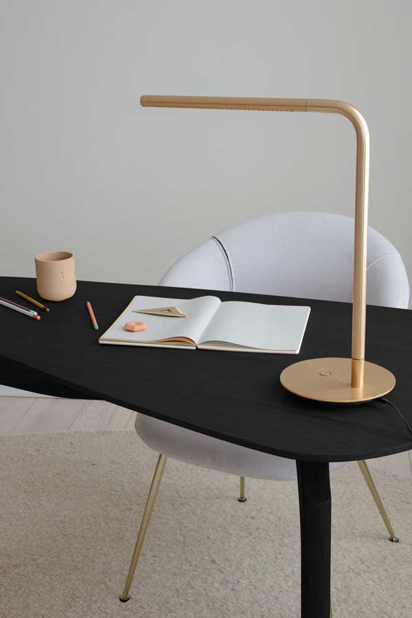 Työpöytä Duende 130 x 67 cm, Black Oak