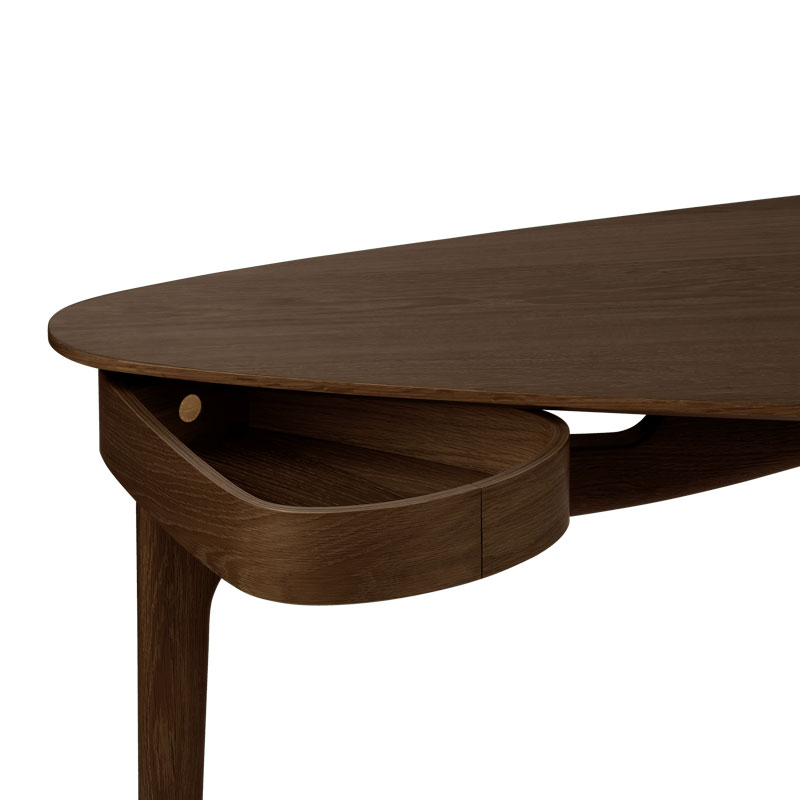 Työpöytä Duende 130 x 67 cm, Dark Oak