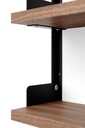 Seinähylly New Works Tea Shelf, Walnut/Black