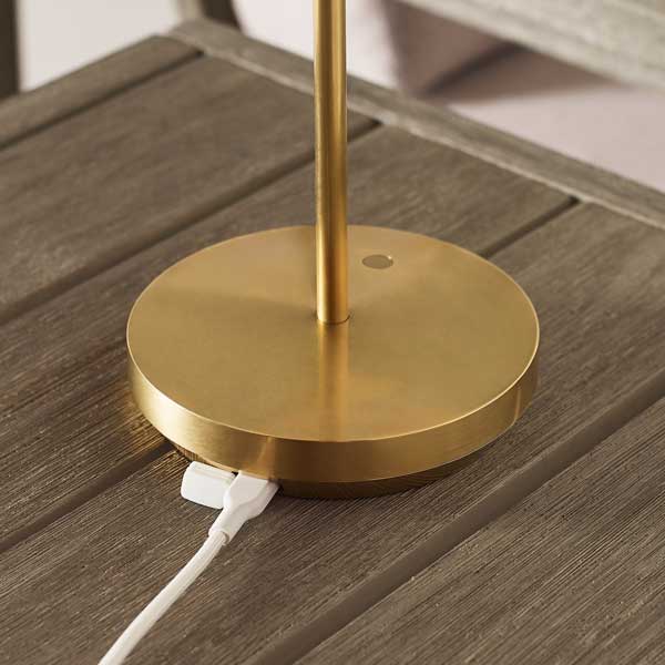 Ladattava pöytävalaisin Tepa, Black, ulkokäyttöön