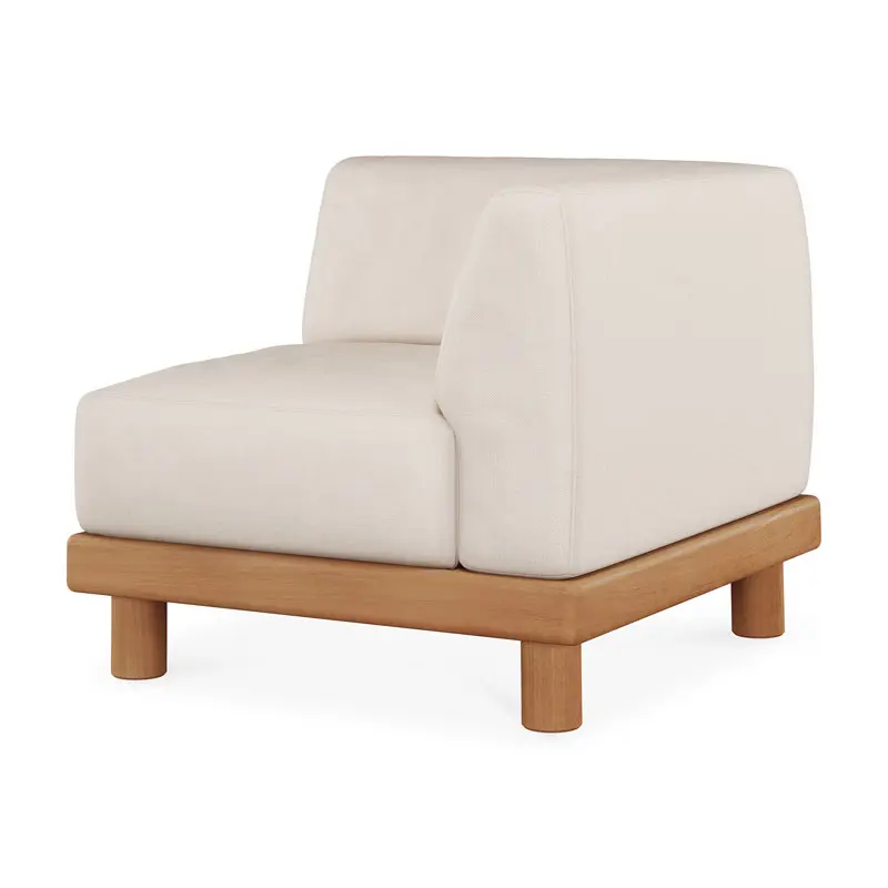 10414_Monocle_outdoor_modular_sofa_end_seater_with_R_arm_teak_aluminium_White_fabric_profile_cut_web.webp