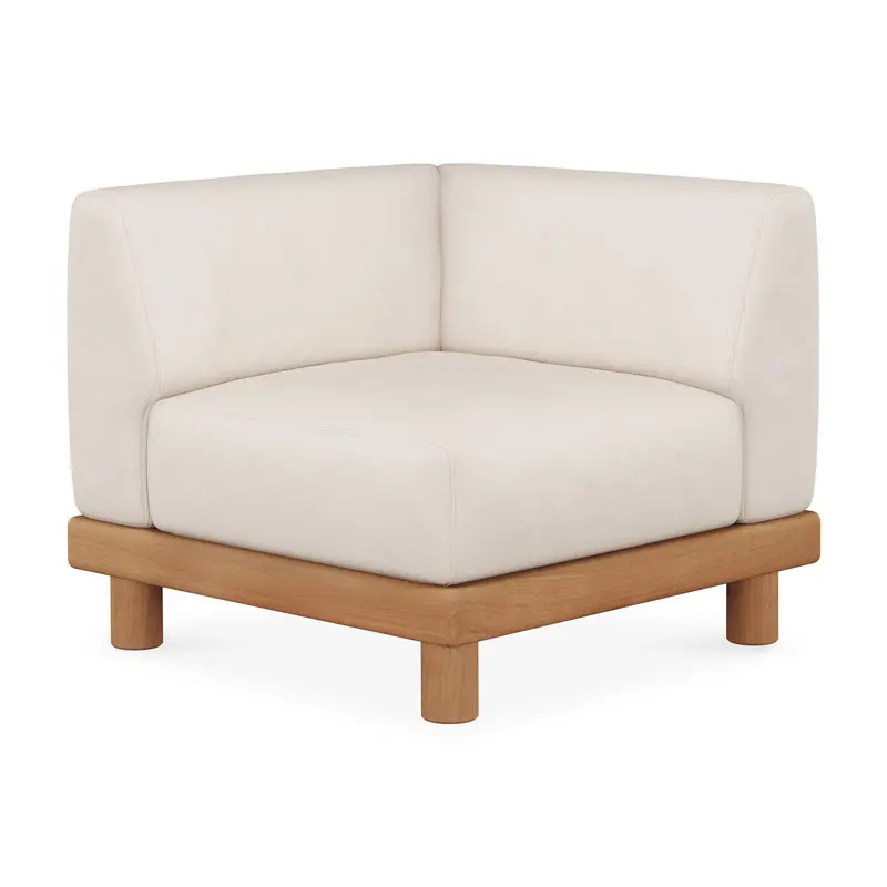 10414_Monocle_outdoor_modular_sofa_end_seater_with_R_arm_teak_aluminium_White_fabric_side_cut_web.webp