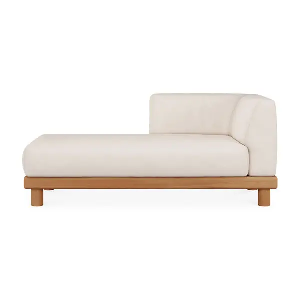 10416_Monocle_outdoor_modular_sofa_day_bed_with_R_arm_teak_White_fabric_front_cut_web.webp