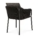 60222_Capitan_outdoor_dining_chair_aluminium_Dark_Bronze_cord_Dark_Brown_fabric_back_cut_WEB.webp