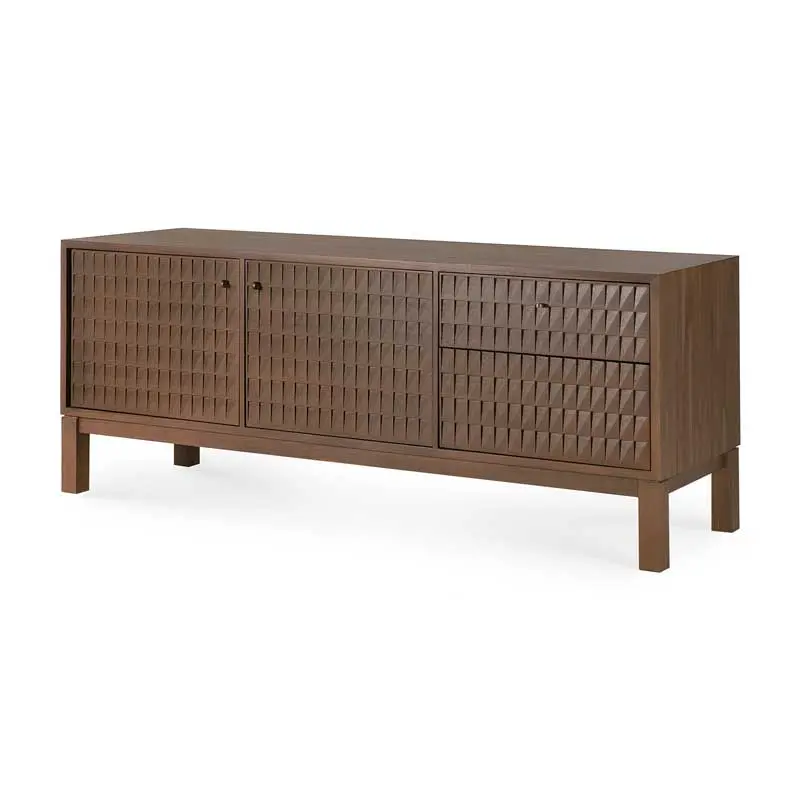 15350_Sono_TV_cupboard_2_doors_1_flip_down_door_1_drawer_varnished_teak_Light_Brown_side_cut_WEB.webp