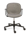Työtuoli RBM Noor käsinojilla, harmaa