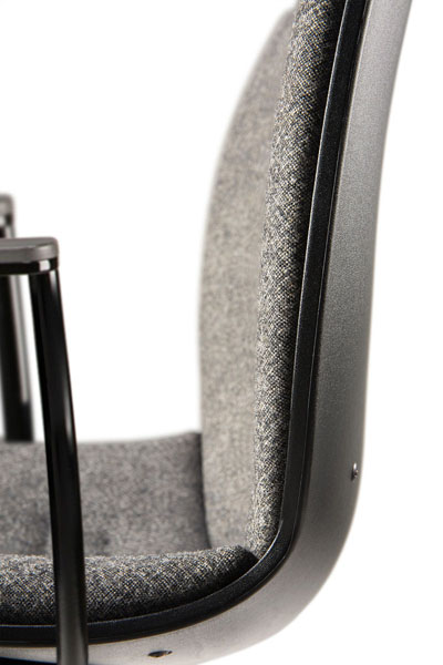 Työtuoli RBM Noor käsinojilla, harmaa