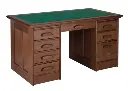 [BOK-5-03-tr---A101] Boknäs Kirjoituspöytä laatikostoilla 140 x 76 cm (03 Tummanruskea).webp